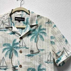 Molokai Surf So Sailboat Crochet Hawaiian Cream Medium Vacation Beach Cruise